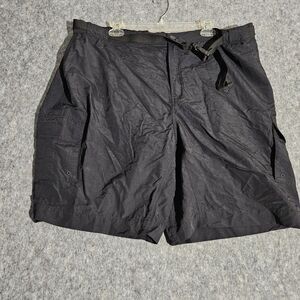 Magellan Outdoors Shorts Mens 3XL Black Water Repellent Fishing Cargo Nylon